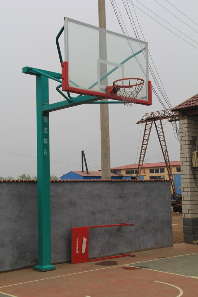 GYTY-A008移動式綠色單臂籃球架