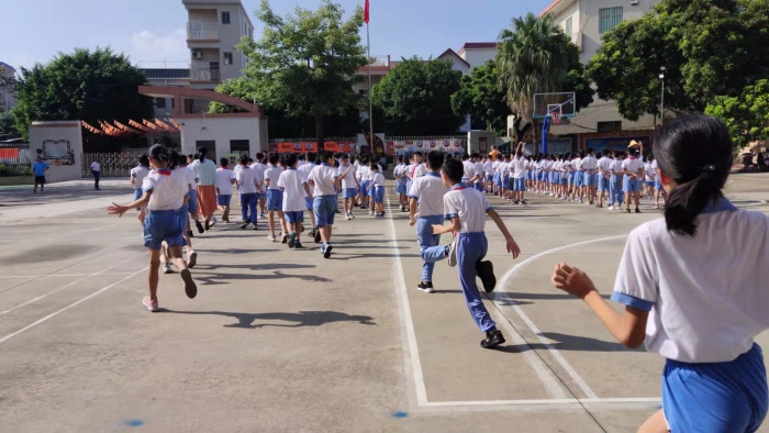 新沙小學(xué)開展9月消防安全演練活動