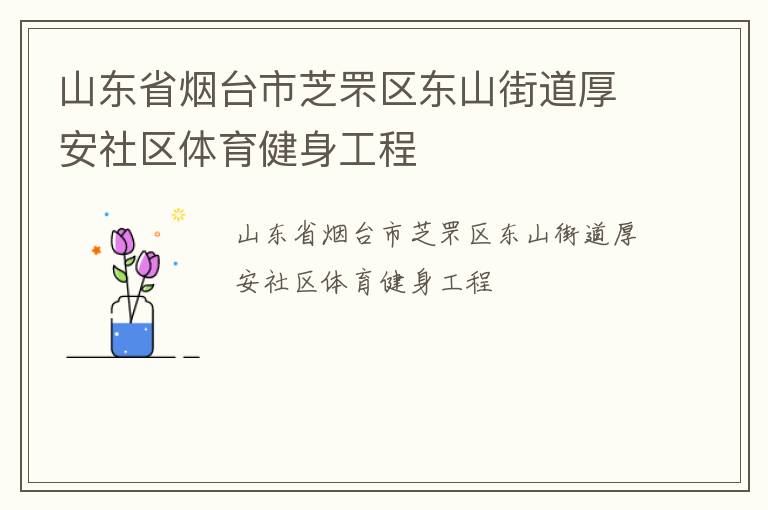 山東省煙臺市芝罘區(qū)東山街道厚安社區(qū)體育健身工程