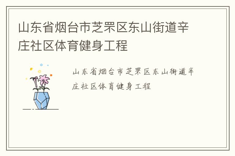 山東省煙臺(tái)市芝罘區(qū)東山街道辛莊社區(qū)體育健身工程