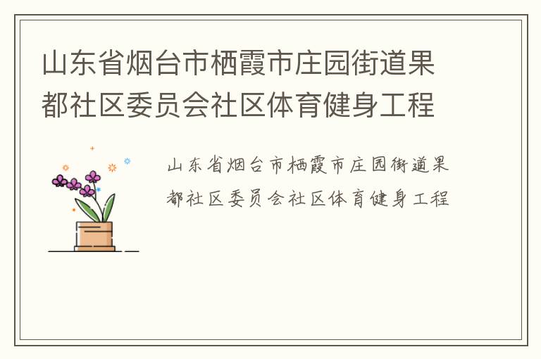 山東省煙臺(tái)市棲霞市莊園街道果都社區(qū)委員會(huì)社區(qū)體育健身工程