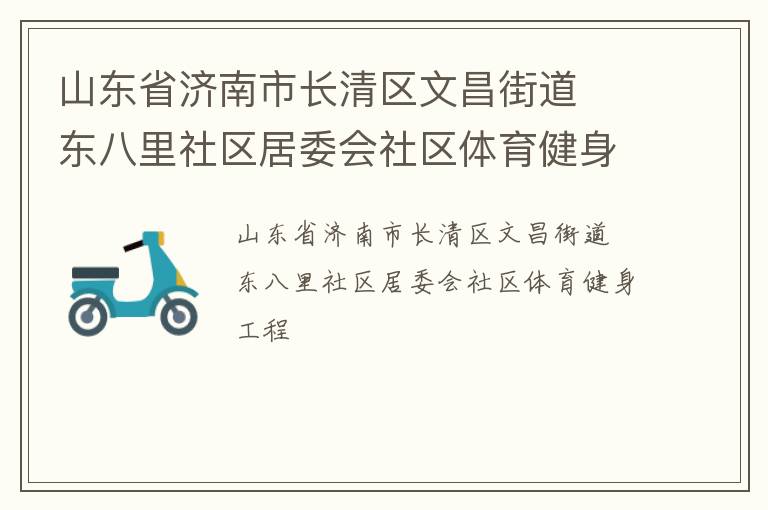 山東省濟南市長清區(qū)文昌街道  東八里社區(qū)居委會社區(qū)體育健身工程