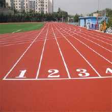 厚冠EPDM塑膠跑道材料現(xiàn)貨 籃球場塑膠跑道湖南雁峰 自結紋塑膠跑道