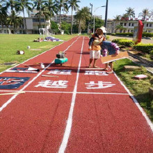 利達體育 塑膠跑道材料 透氣型塑膠跑道 混合型塑膠跑道 復合型塑膠跑道 可包施工 可定制顆粒材料顏色 環(huán)保學校塑膠跑道