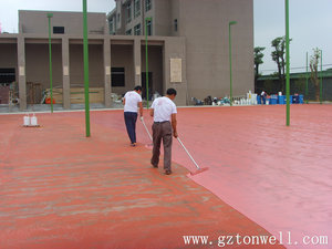 彈性丙烯酸籃球場