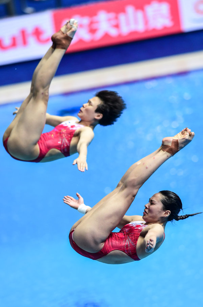 實(shí)現(xiàn)女雙3米板十連冠 沒有最好只有更好