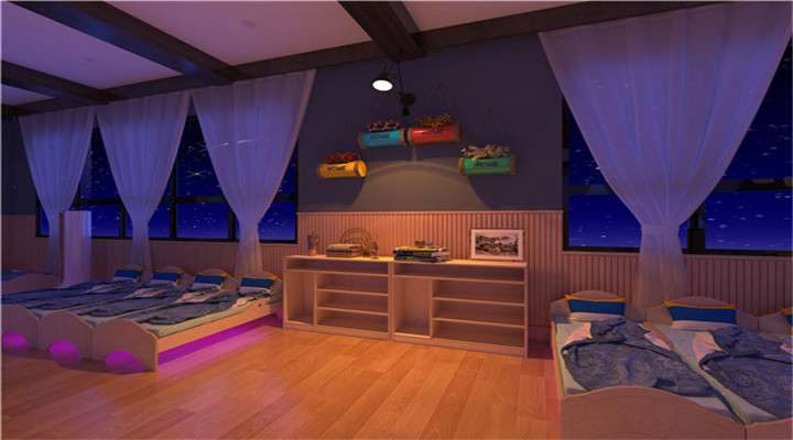 南方幼兒園室內(nèi)整體設(shè)計(jì):現(xiàn)代幼兒園寢室 南方幼兒園室內(nèi)整體設(shè)計(jì):現(xiàn)代幼兒園寢室