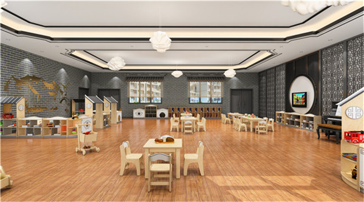 南方幼兒園室內整體設計:新中式教室 南方幼兒園室內整體設計:新中式教室