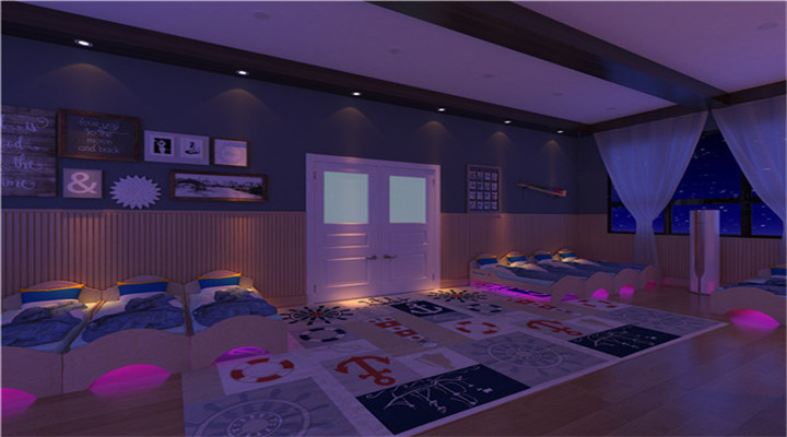 南方幼兒園室內(nèi)整體設(shè)計(jì):現(xiàn)代幼兒園寢室 南方幼兒園室內(nèi)整體設(shè)計(jì):現(xiàn)代幼兒園寢室