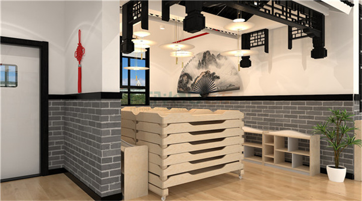 南方幼兒園室內整體設計:中式教室 南方幼兒園室內整體設計:中式教室