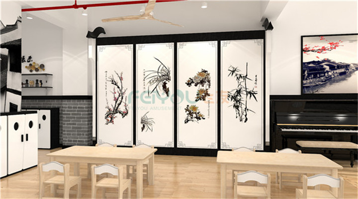 南方幼兒園室內整體設計:中式教室 南方幼兒園室內整體設計:中式教室