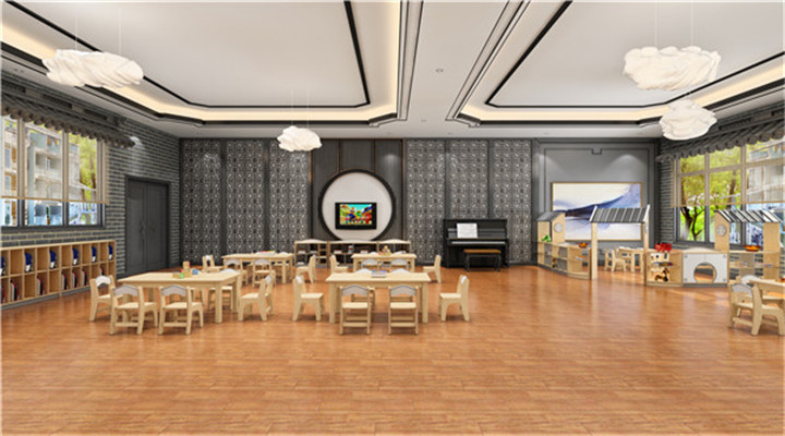 南方幼兒園室內整體設計:新中式教室 南方幼兒園室內整體設計:新中式教室