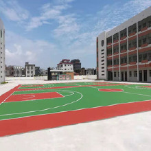 合鋒涂裝公司承接蕪湖等地區(qū)耐磨防滑型硅PU球場地坪工程施工 球場地坪 耐磨球場地坪