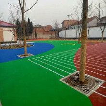 PU球場跑道，硅pu羽毛球場