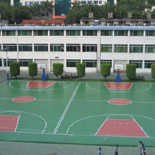 利達供應(yīng)硅pu球場材料、硅pu球場地面施工、硅pu球場地面材料廠家 硅PU涂料