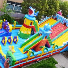 萬之利 新款充氣滑梯 充氣大滑梯廠家 戶外廣場滑梯充氣價格