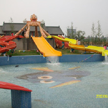 彩虹滑梯水上游藝設施彩虹競賽滑梯玻璃鋼滑梯