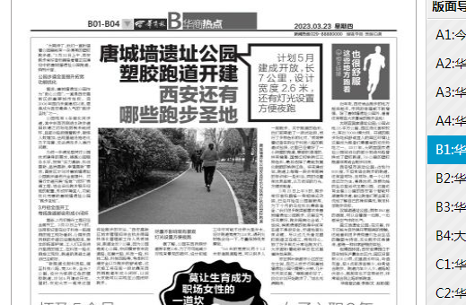 創(chuàng)文創(chuàng)衛(wèi)有你有我丨華商報(bào)：唐城墻遺址公園塑膠跑道開建 ！(圖1)