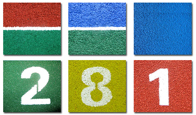 能匹配各種混合型、復(fù)合型、全塑型的塑膠跑道材料